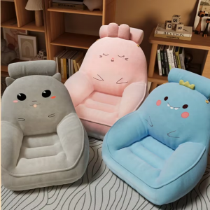 Cartoon Stuffed Sofa Children Cushion Dinosaur Cat Avocado Rabbit Soft Pillow Rest Small Sofa Chairs Cushions Casual furniture